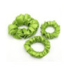 Scrunchie by Terrie – Handmade Saténová gumička na kučeravé vlasy - jabĺčková