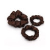 Scrunchie by Terrie – Saténová gumička na kučeravé vlasy čokoládová