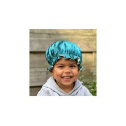 African Fabs Satin Hair Bonnet Kids – Saténová detská čiapka pre kučeravé vlasy s gumičkou